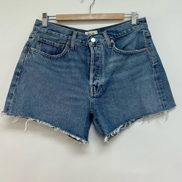 Agolde Parker Long Vintage Loose Short in Skywave High Waist Denim Jean 29 $138 - Picture 4 of 8